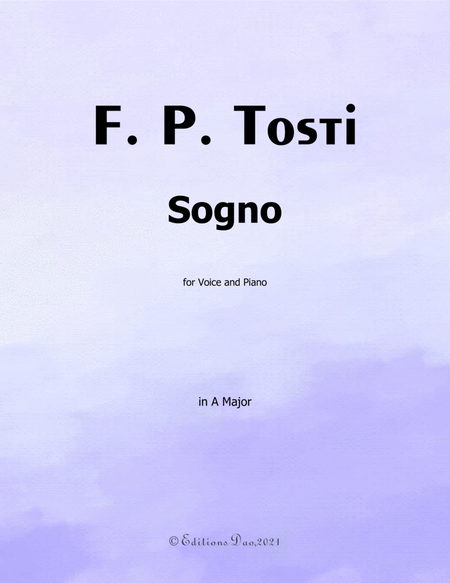 Sogno, by Tosti, in A Major image number null