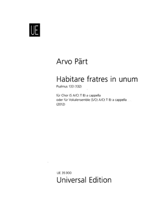 Book cover for Habitare Fratres In Unum