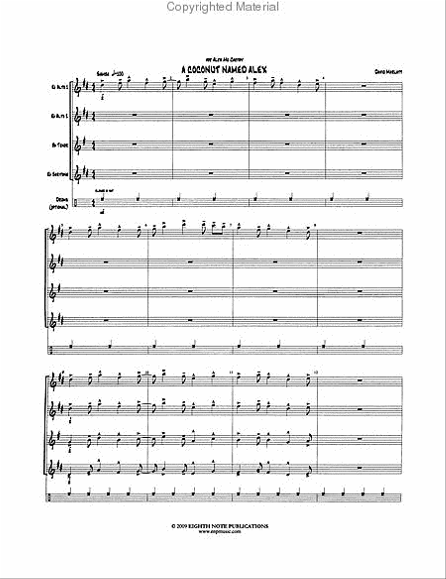 A Coconut Named Alex Small Ensemble scores gallery preview page 2
