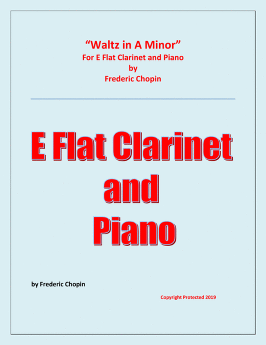Waltz in A Minor (Chopin) - E Flat Clarinet and Piano - Chamber music image number null
