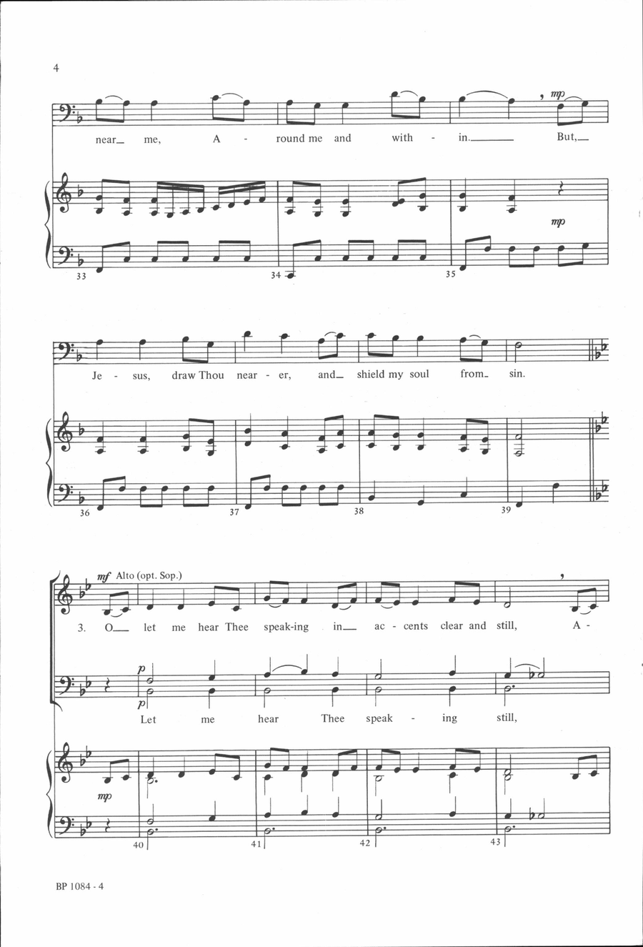 O Jesus, I Have Promised - Hurlbutt 4-Part scores gallery preview page 4