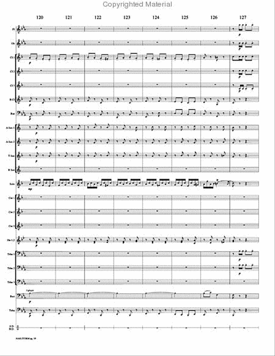 Hailstorm Hailstorm Concert Band scores gallery preview page 22