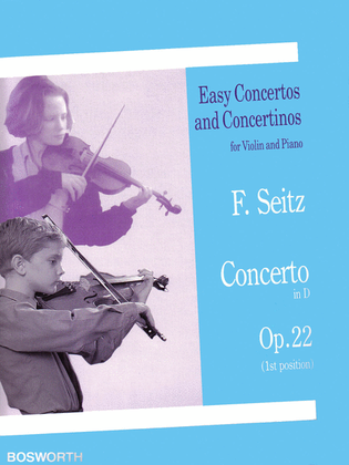 Book cover for Friedrich Seitz: Concerto For Violin And Piano In D Op.22