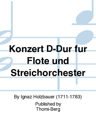 Book cover for Konzert D-Dur fur Flote und Streichorchester