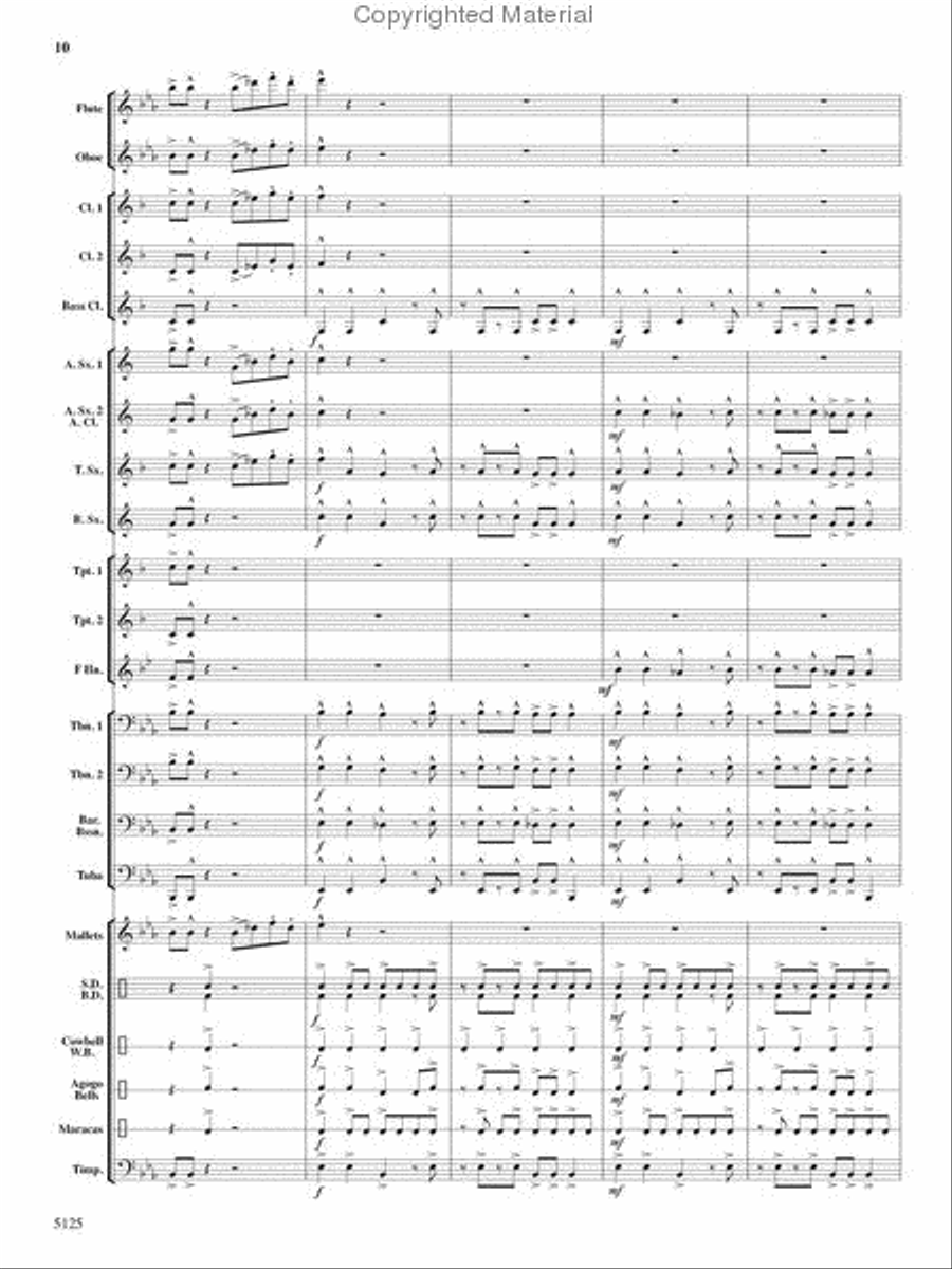 Deck the Halls With Chips and Salsa Concert Band scores gallery preview page 9
