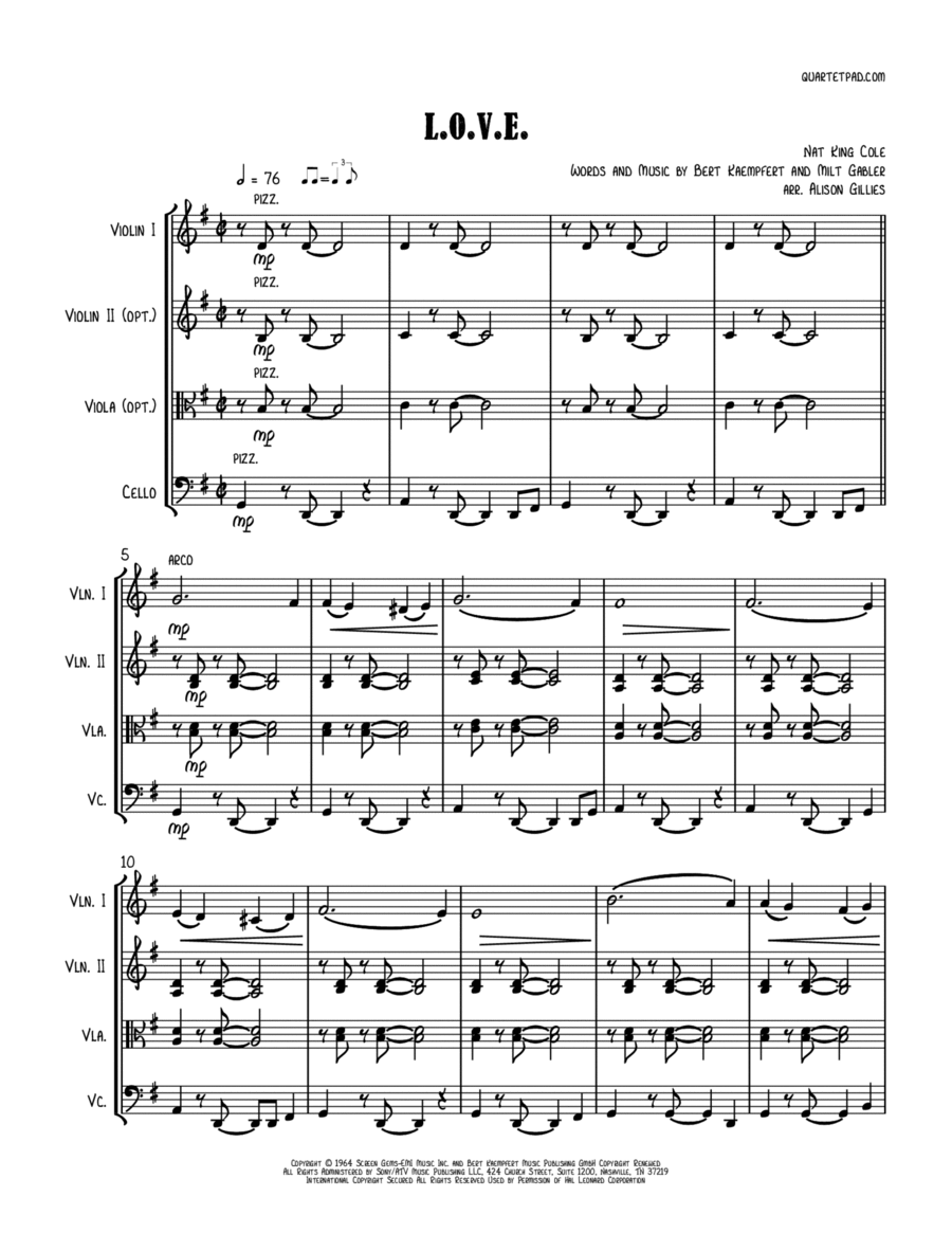 L-O-V-E String Trio scores gallery preview page 1