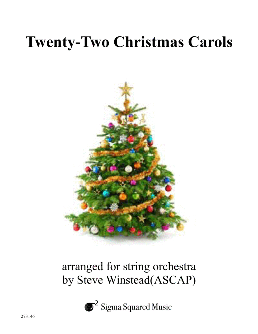 Twenty-Two Christmas Carols for String Orchestra String Orchestra scores gallery preview page 1