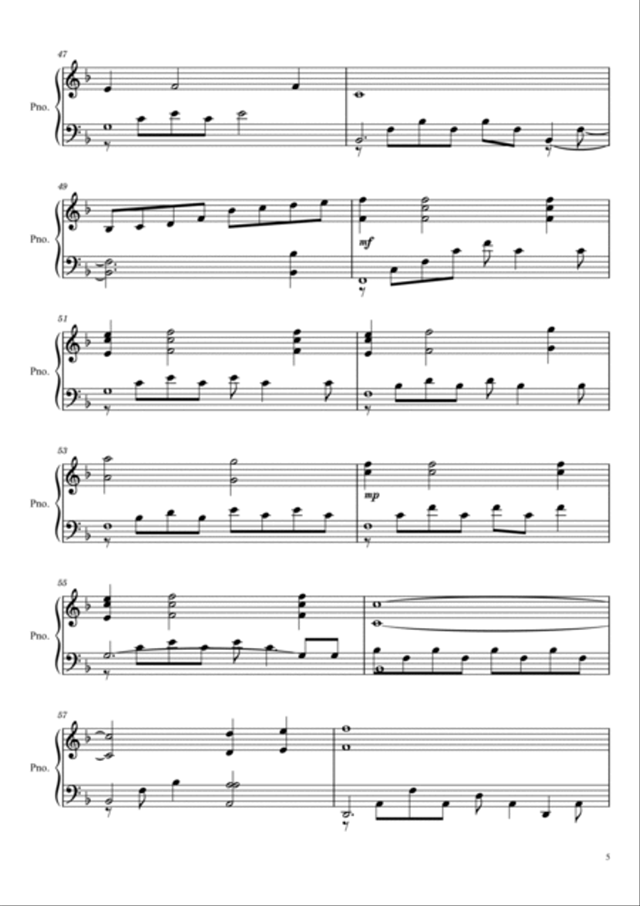 The Portrait Easy Piano scores gallery preview page 5