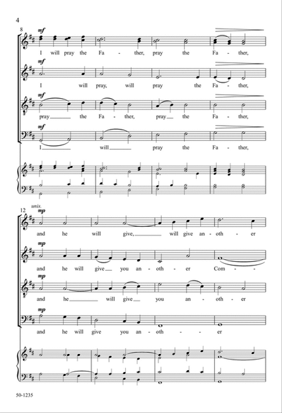 If Ye Love Me 4-Part scores gallery preview page 4