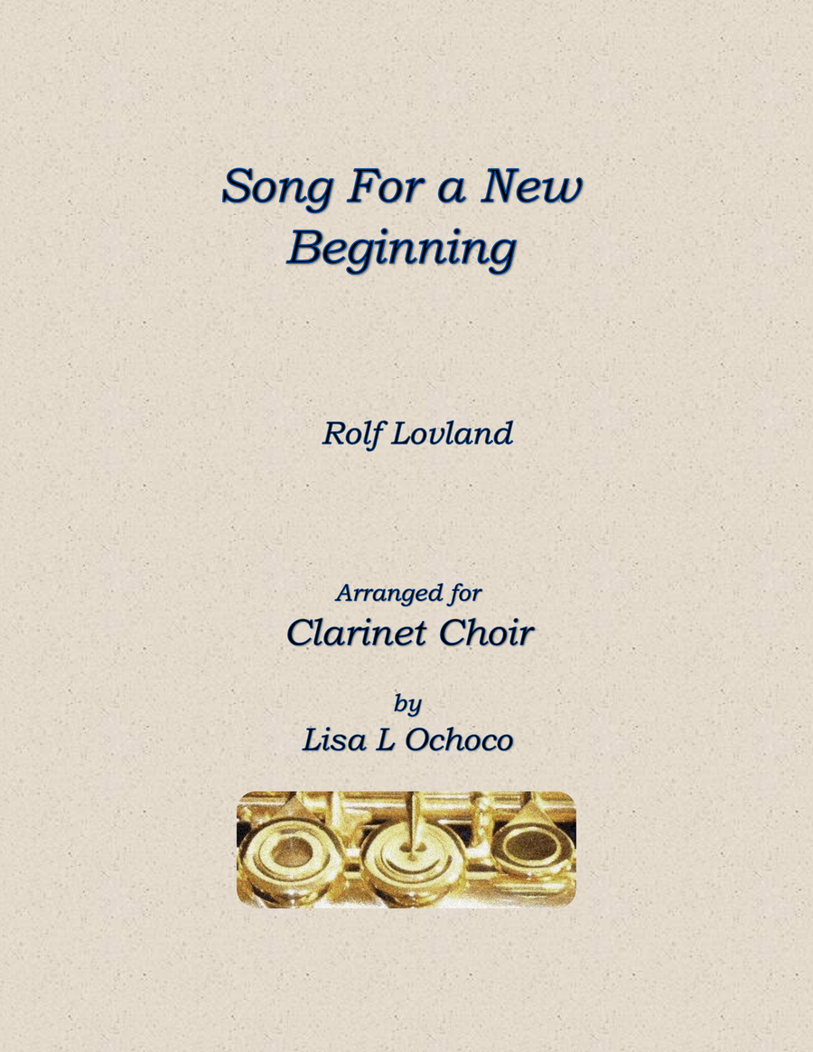 Song For A New Beginning Clarinet Choir scores gallery preview page 1