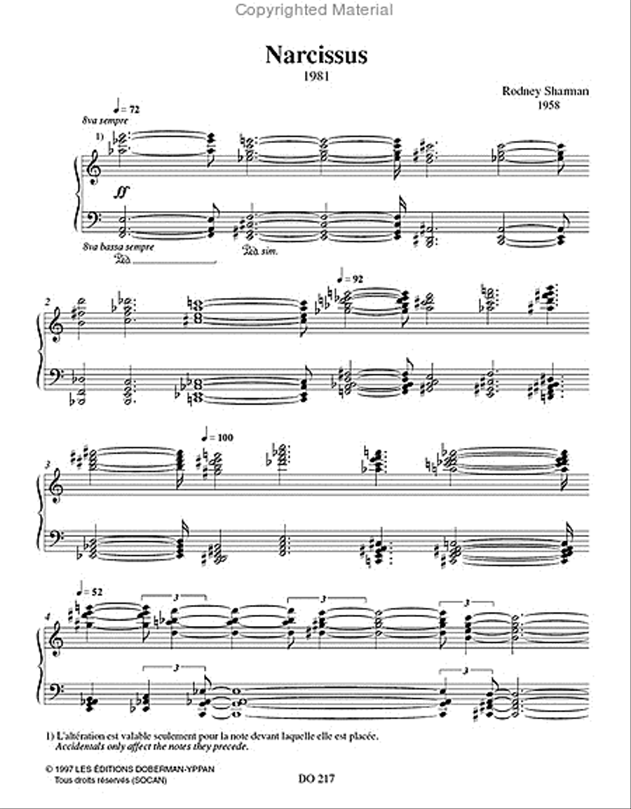 Narcissus Narcissus Piano Solo scores gallery preview page 2