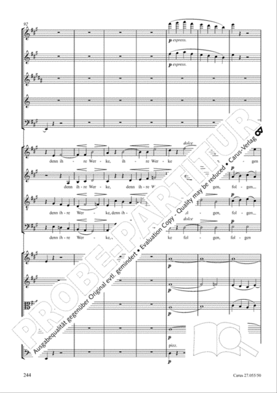Ein Deutsches Requiem (German Requiem) 4-Part scores gallery preview page 251