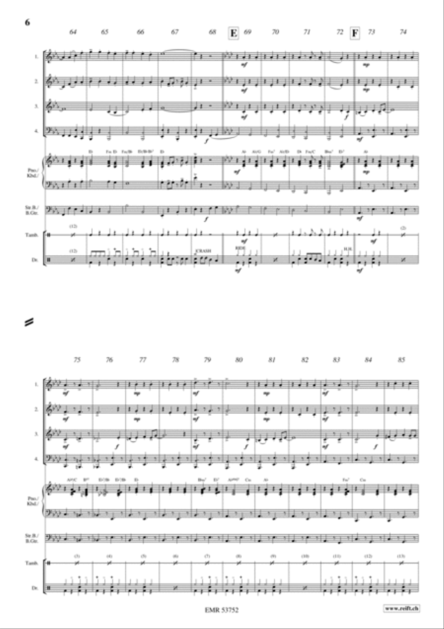 Hessen March Woodwind Quartet scores gallery preview page 5
