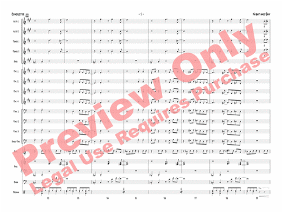 Night and Day Night and Day Jazz Ensemble scores gallery preview page 8