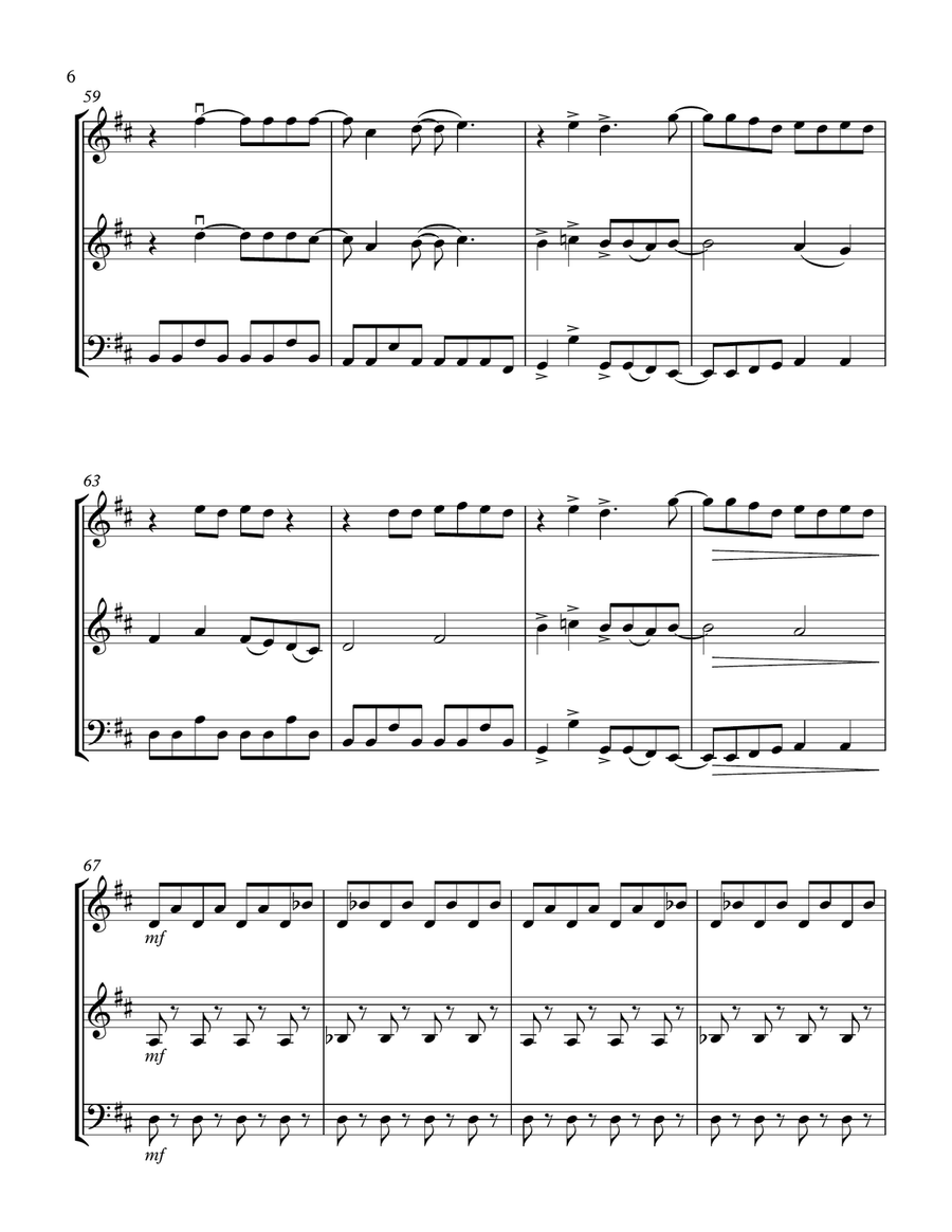 Mamma Mia String Trio scores gallery preview page 6