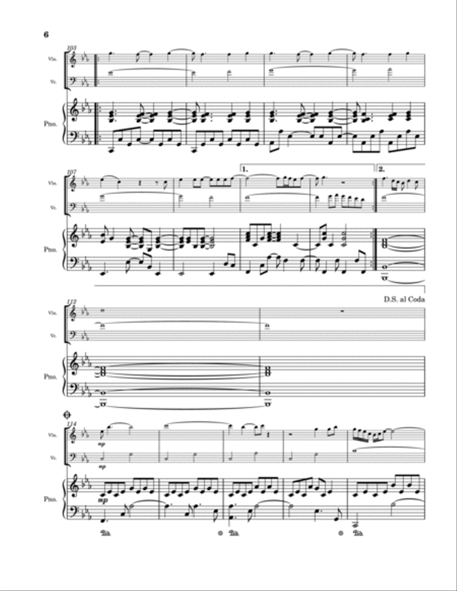 Turning Tables Piano Trio scores gallery preview page 6
