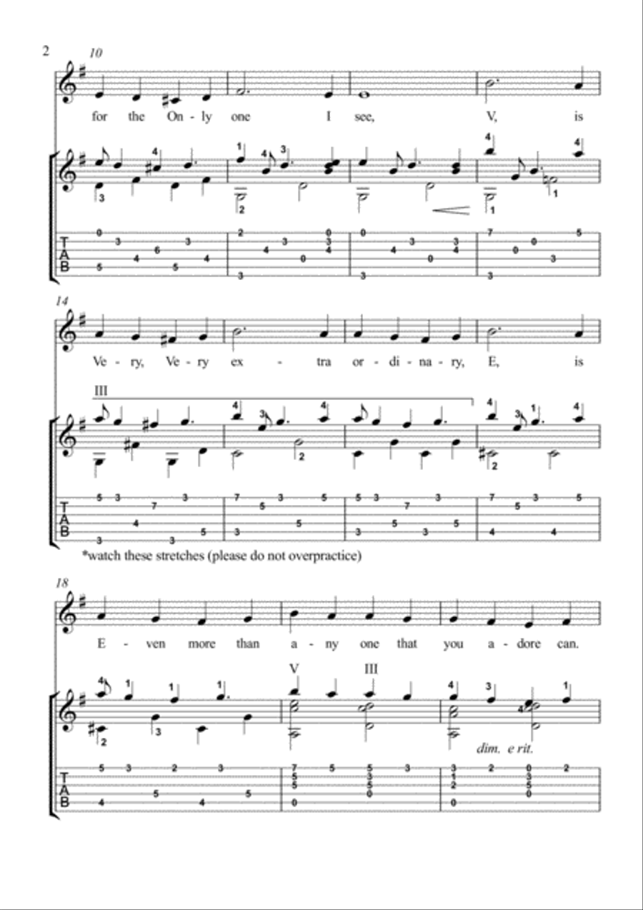 L-O-V-E Electric Guitar scores gallery preview page 2