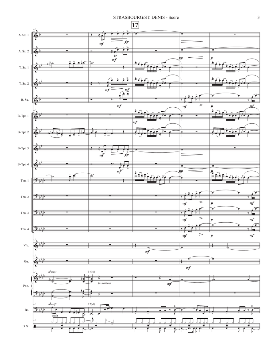 Strasbourg / St. Denis Jazz Ensemble scores gallery preview page 3