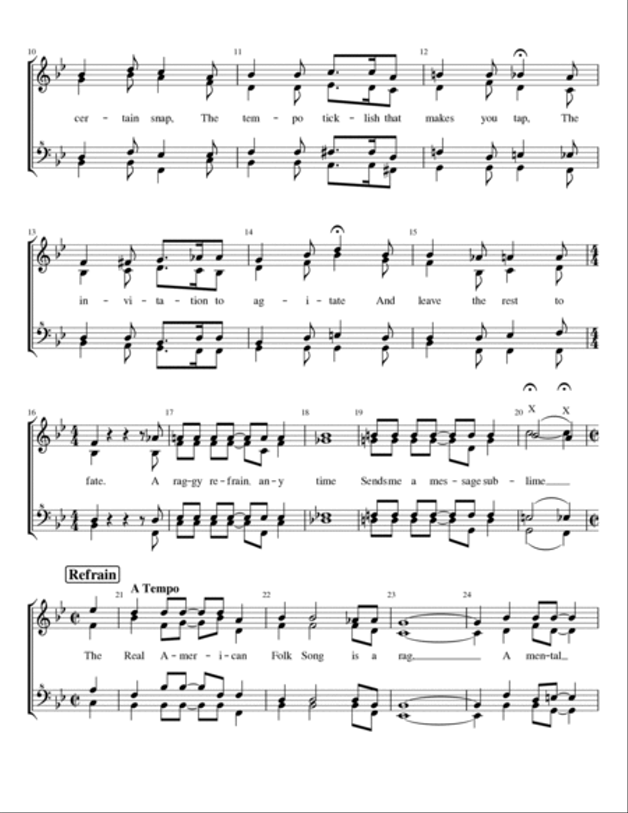 The Real American Folk Song (is A Rag) SSAA scores gallery preview page 2
