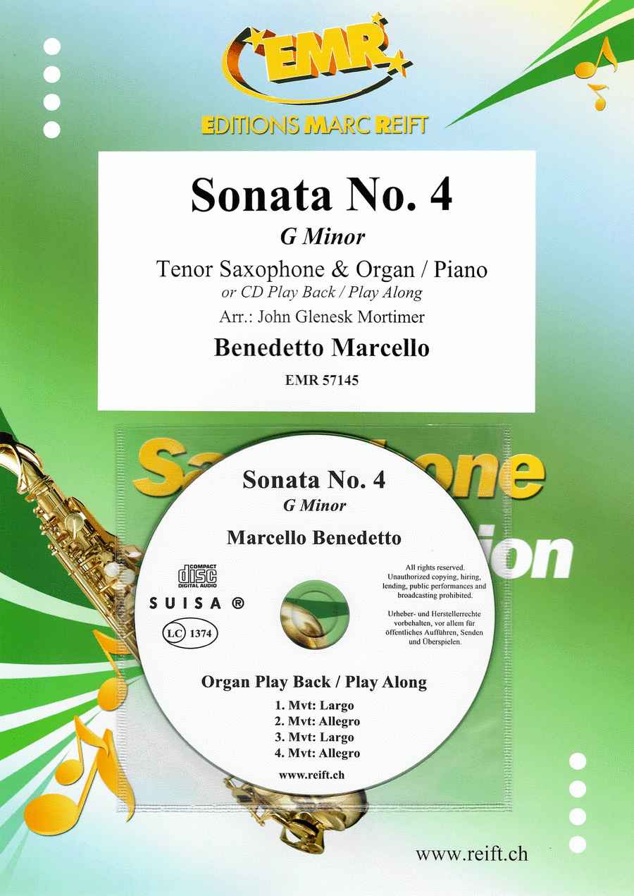 Sonata No. 4 Tenor Saxophone scores gallery preview page 1