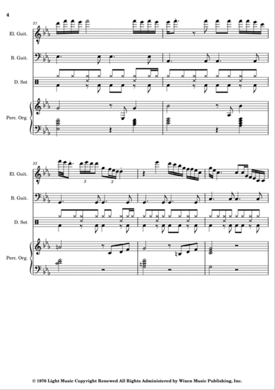 Europa Europa Bass Guitar scores gallery preview page 4