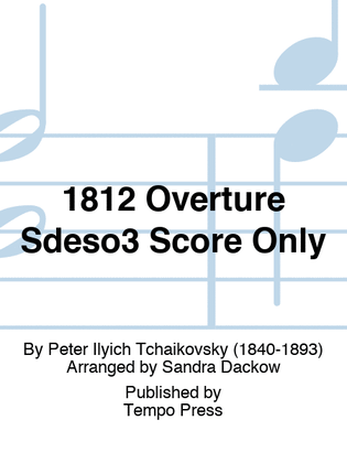 Book cover for 1812 Overture Sdeso3 Score Only