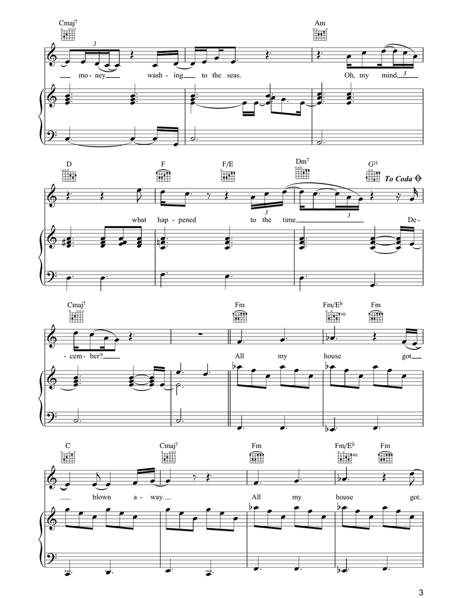December Piano, Vocal, Guitar scores gallery preview page 3