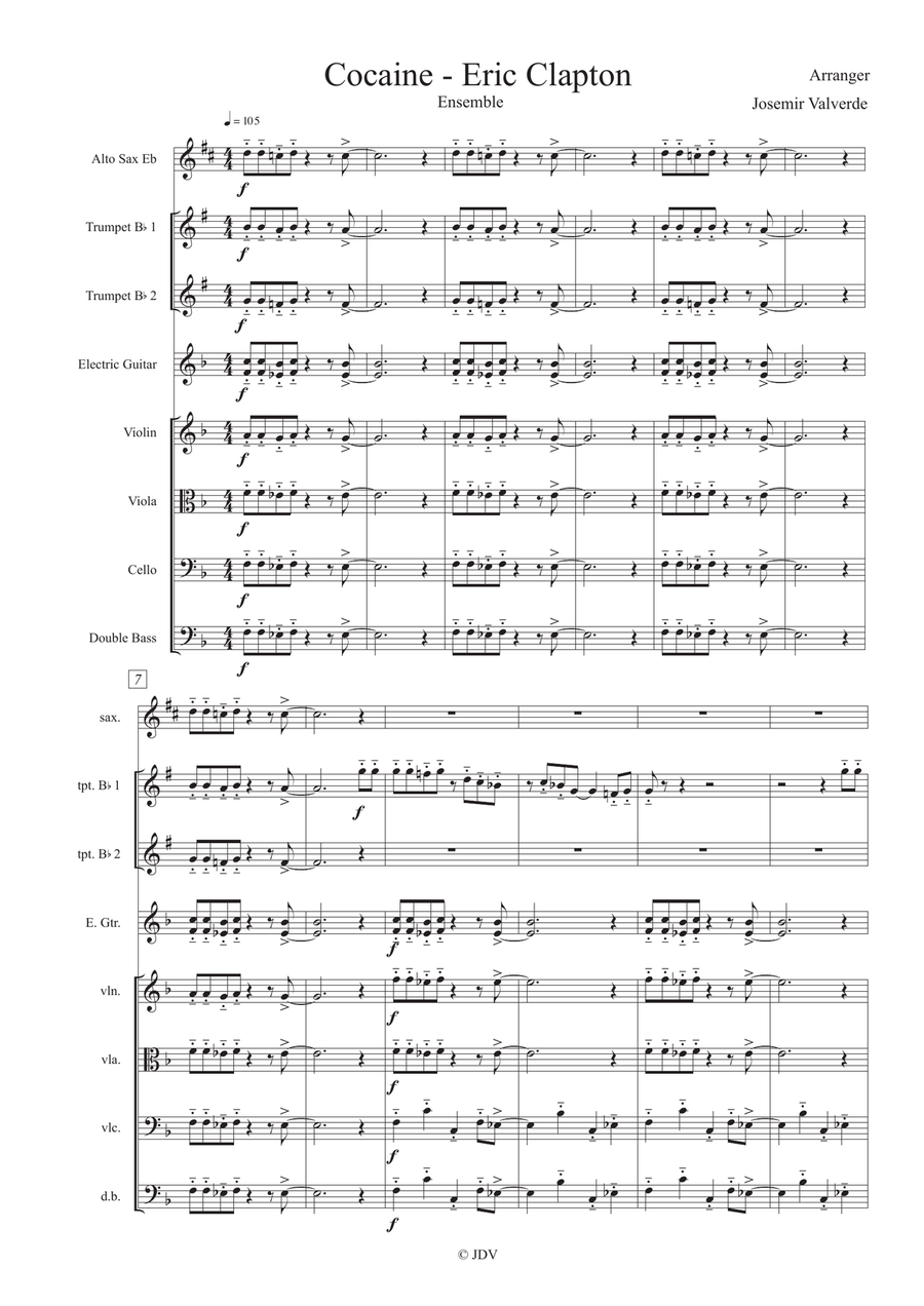 Cocaine Large Ensemble scores gallery preview page 2