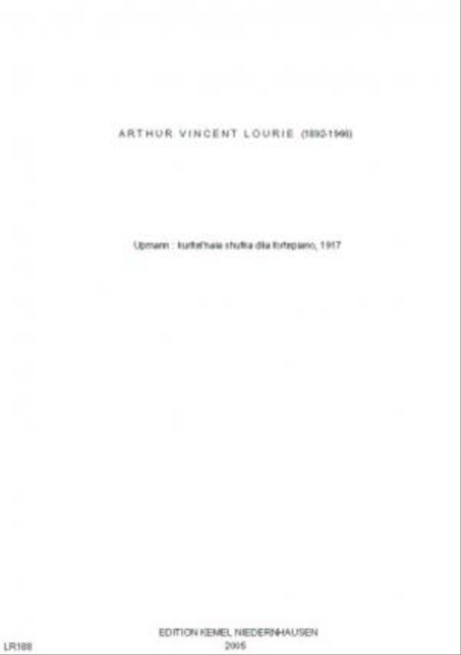 Upmann Upmann Piano Solo scores gallery preview page 1