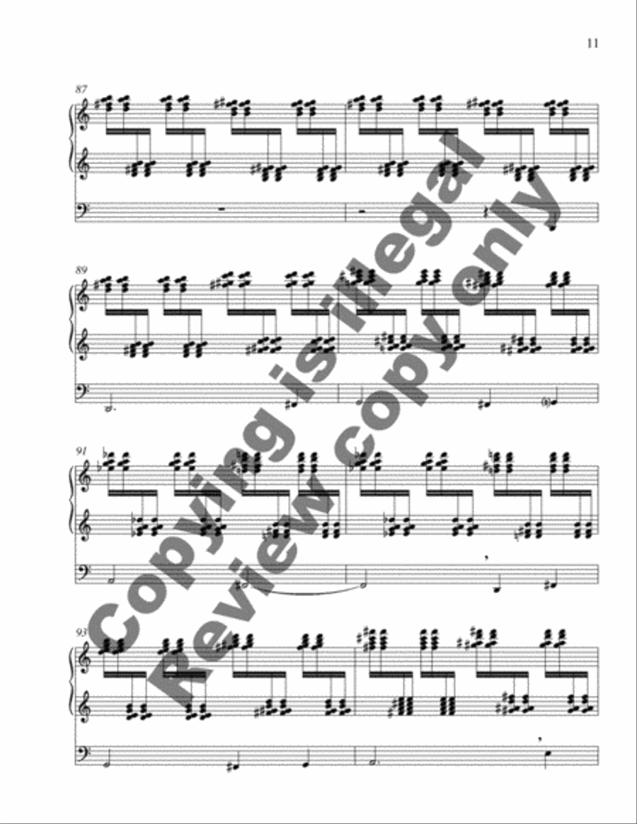 Toccata on Psalm 96 Organ scores gallery preview page 6