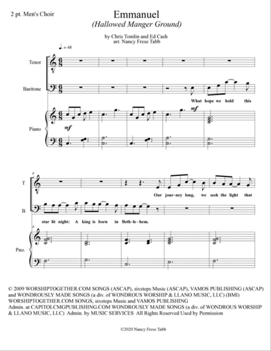 Emmanuel (hallowed Manger Ground) TB scores gallery preview page 2