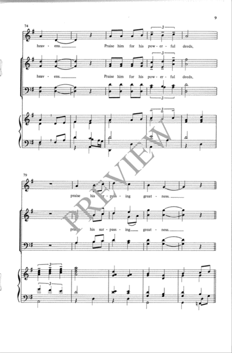 Praise God! Praise God! 4-Part scores gallery preview page 10