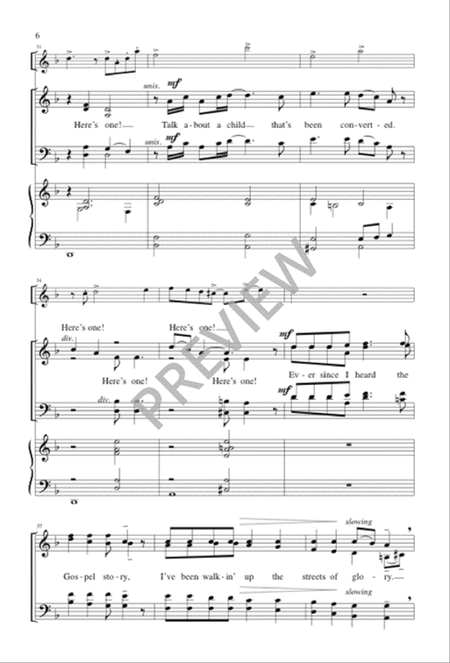 Here's One 4-Part scores gallery preview page 6