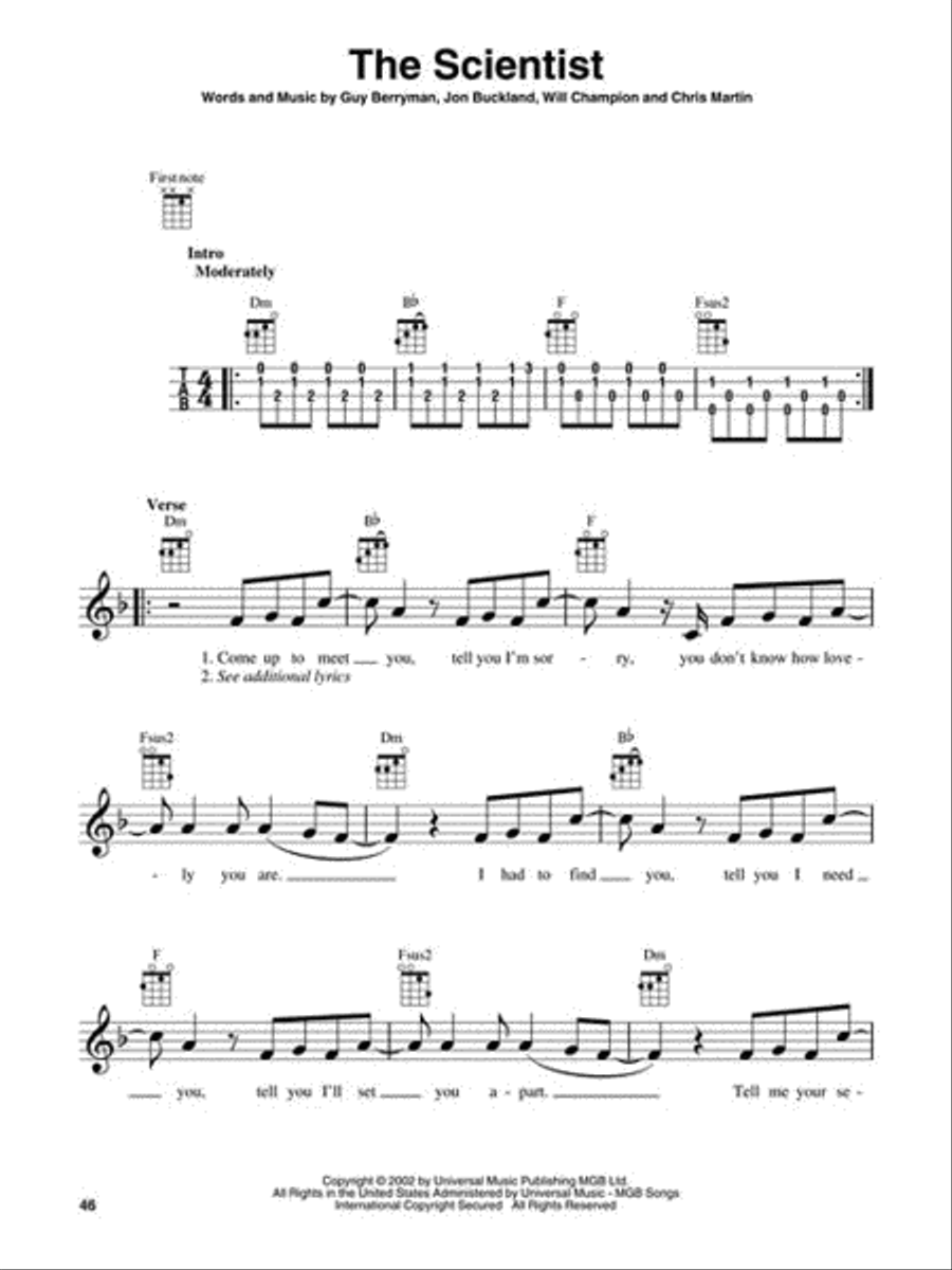 <br>Sheet music extract