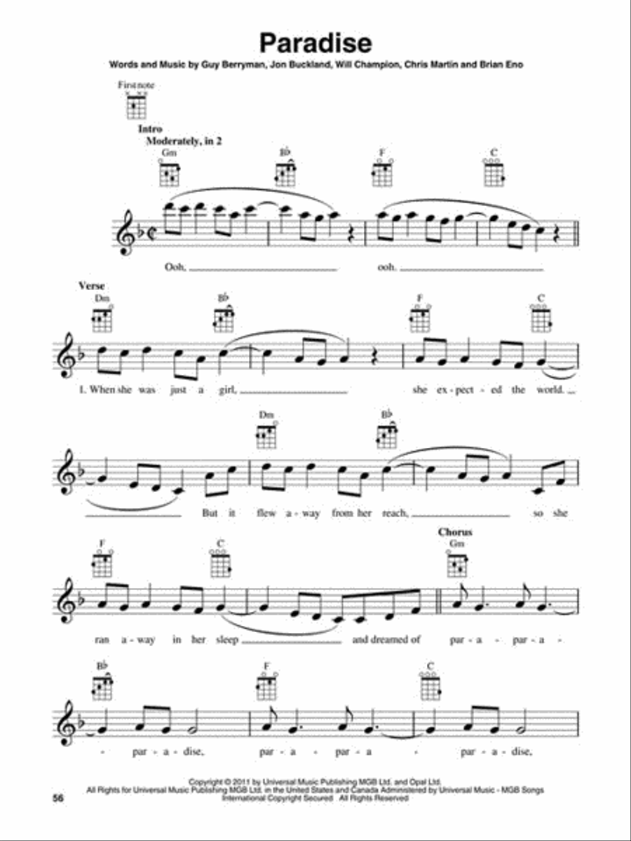 <br>Sheet music extract