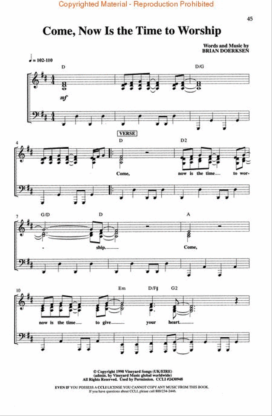 Vineyard Music Classics: Top 101 Worship Songs Of The Vineyard - Songbook Piano, Vocal, Guitar scores gallery preview page 3