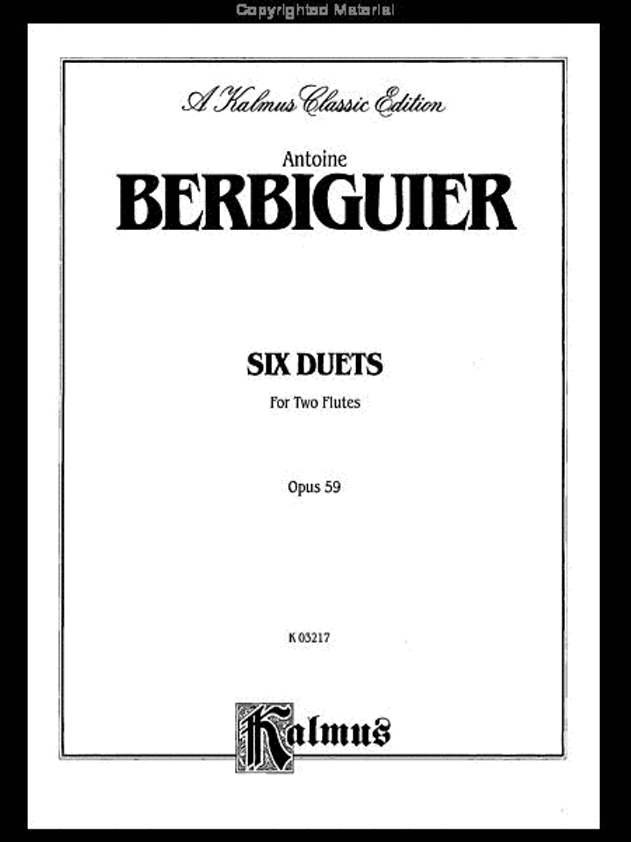 Six Duets, Op. 59 Flute Duet scores gallery preview page 2