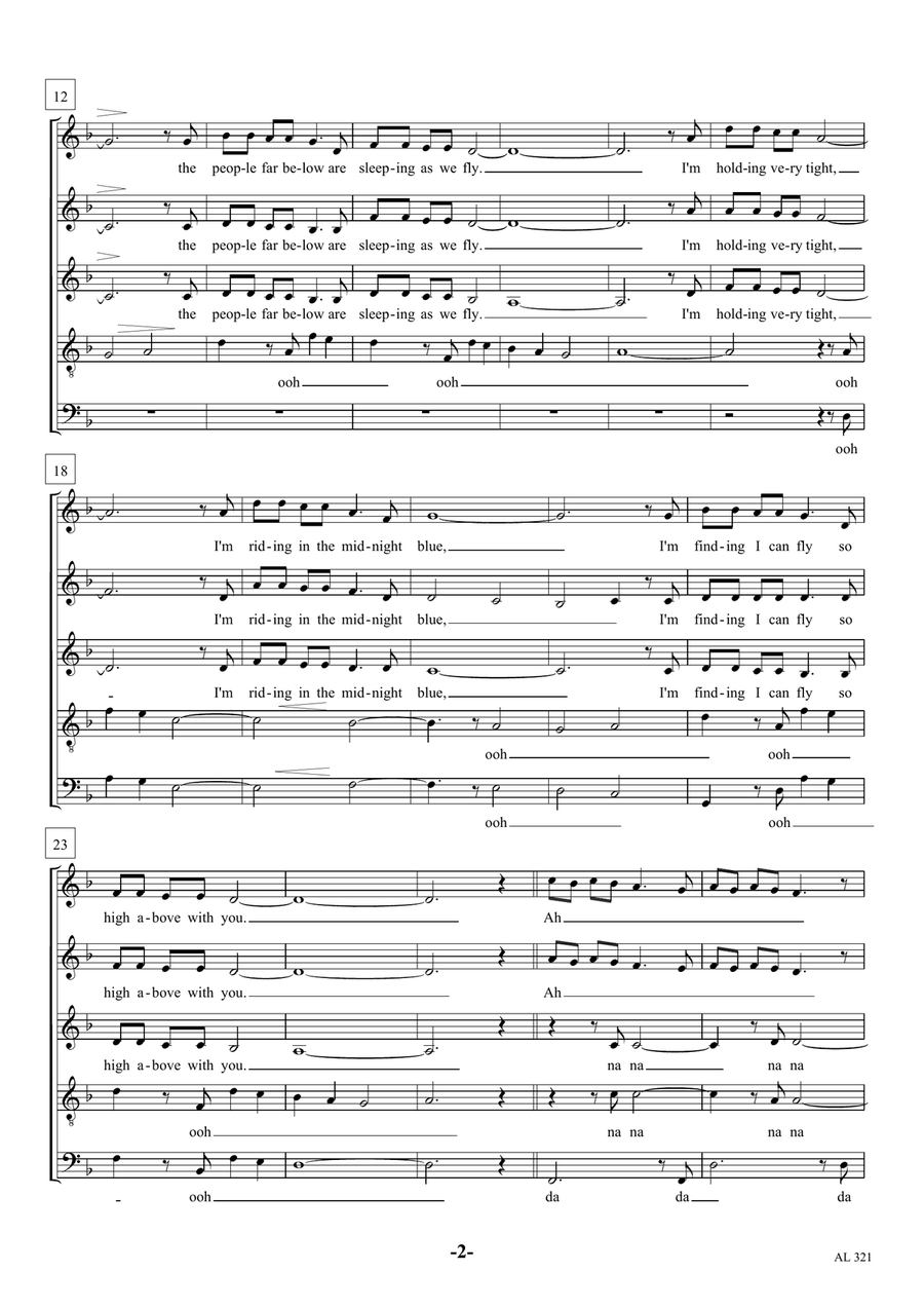 Walking In The Air Choir scores gallery preview page 2