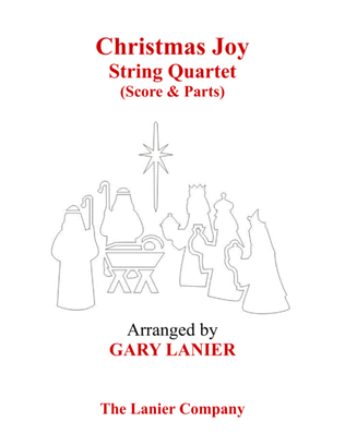 Book cover for Gary Lanier: CHRISTMAS JOY (String Quartet/Score and Parts)