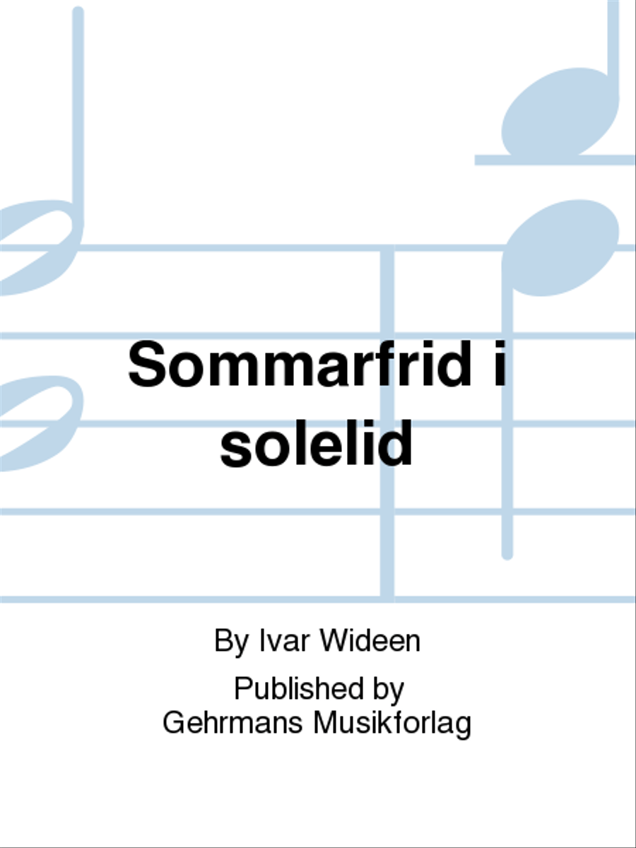Sommarfrid i solelid Medium Voice scores gallery preview page 1