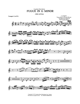 Book cover for Fugue in G minor - Bb Trumpet 1 (Brass Quintet)