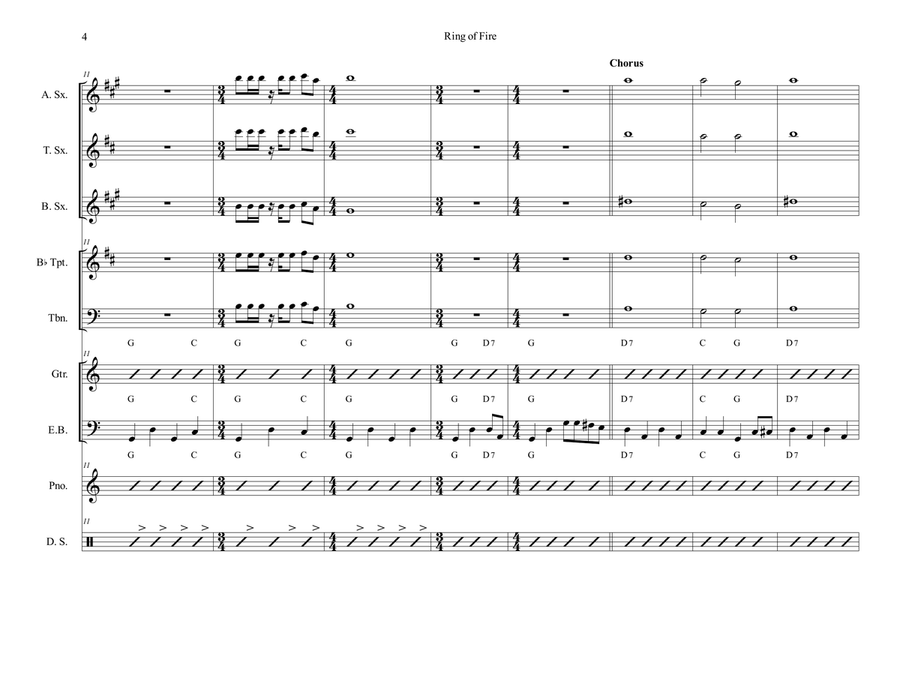 Ring Of Fire Jazz Ensemble scores gallery preview page 4