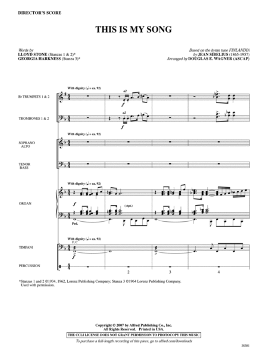 This Is My Song Choir scores gallery preview page 2