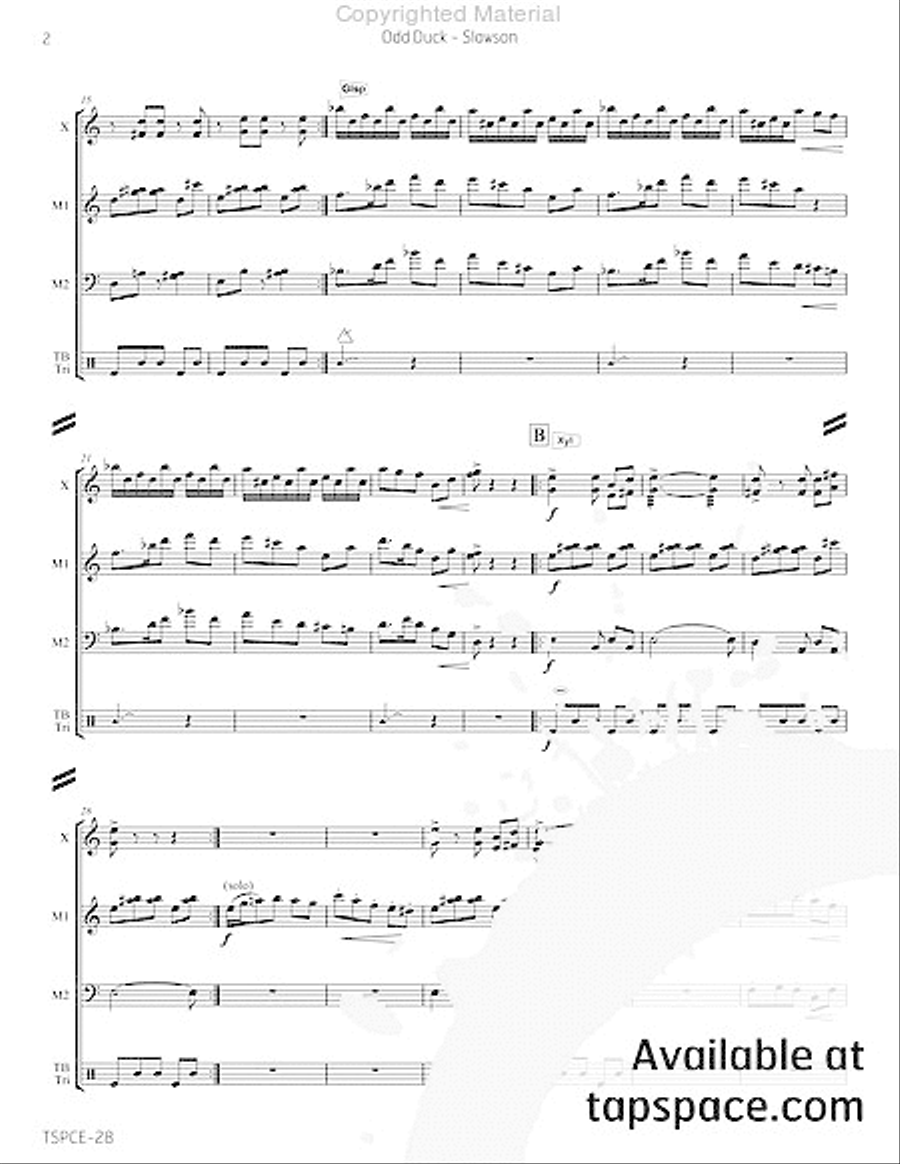 Odd Duck Odd Duck Percussion Ensemble scores gallery preview page 7