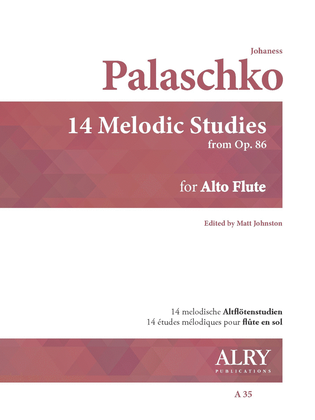 14 Melodic Studies, Op. 86 for Solo Alto Flute