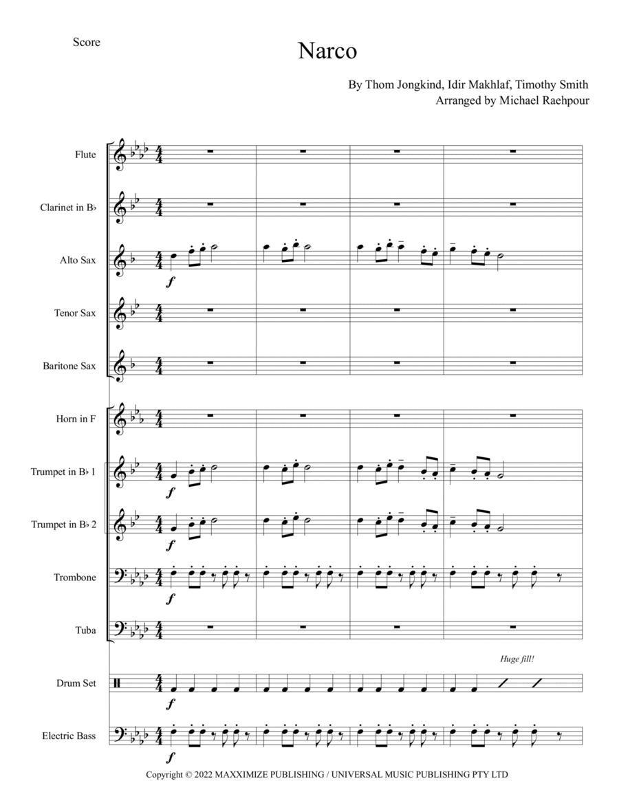 Narco Marching Band scores gallery preview page 1