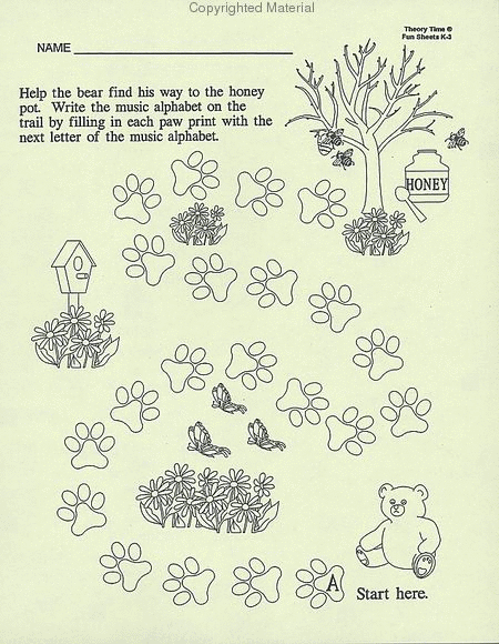 Fun Sheets for Kindergarten - Third Grade