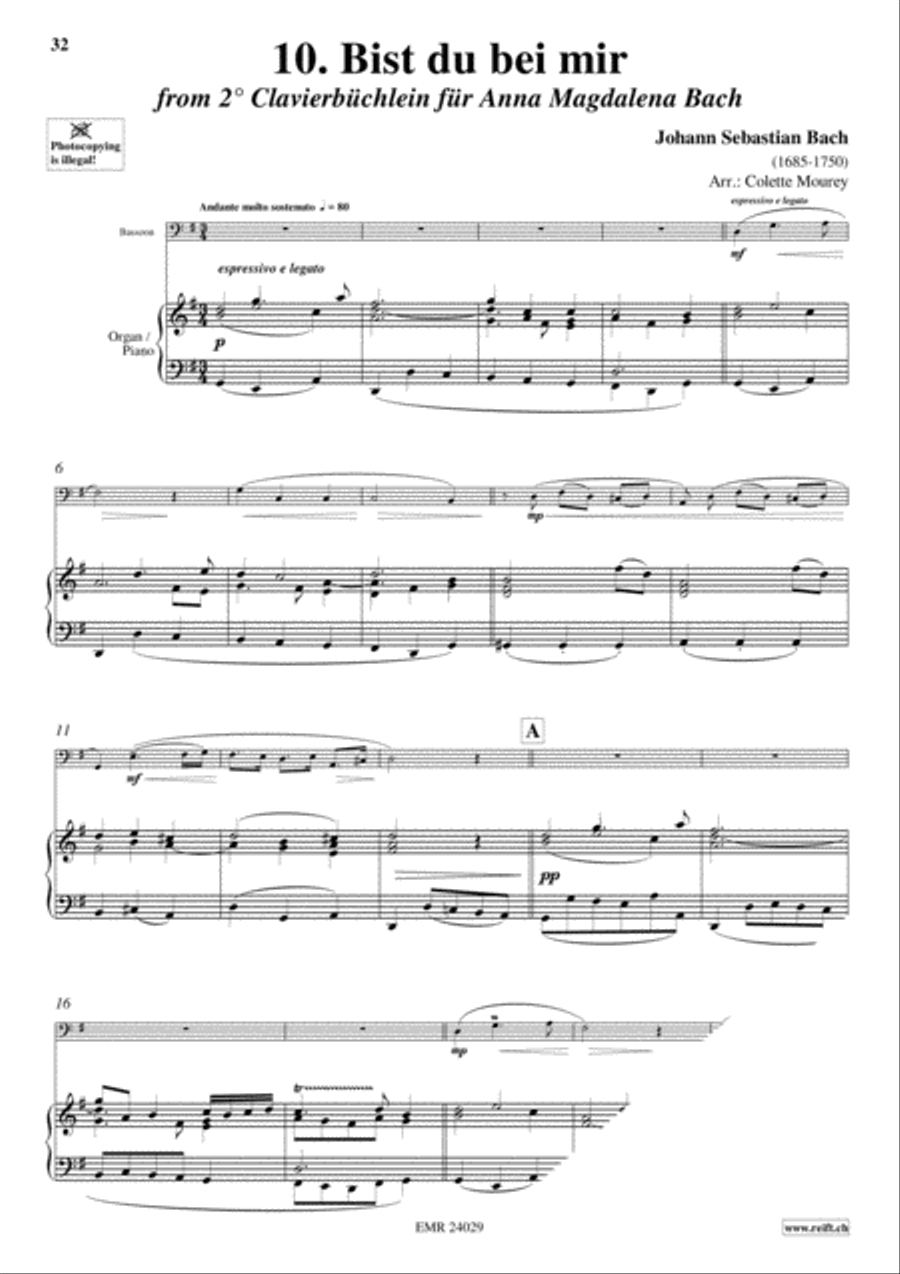 40 Greatest Baroque Hits Volume 1 Bassoon Solo scores gallery preview page 12