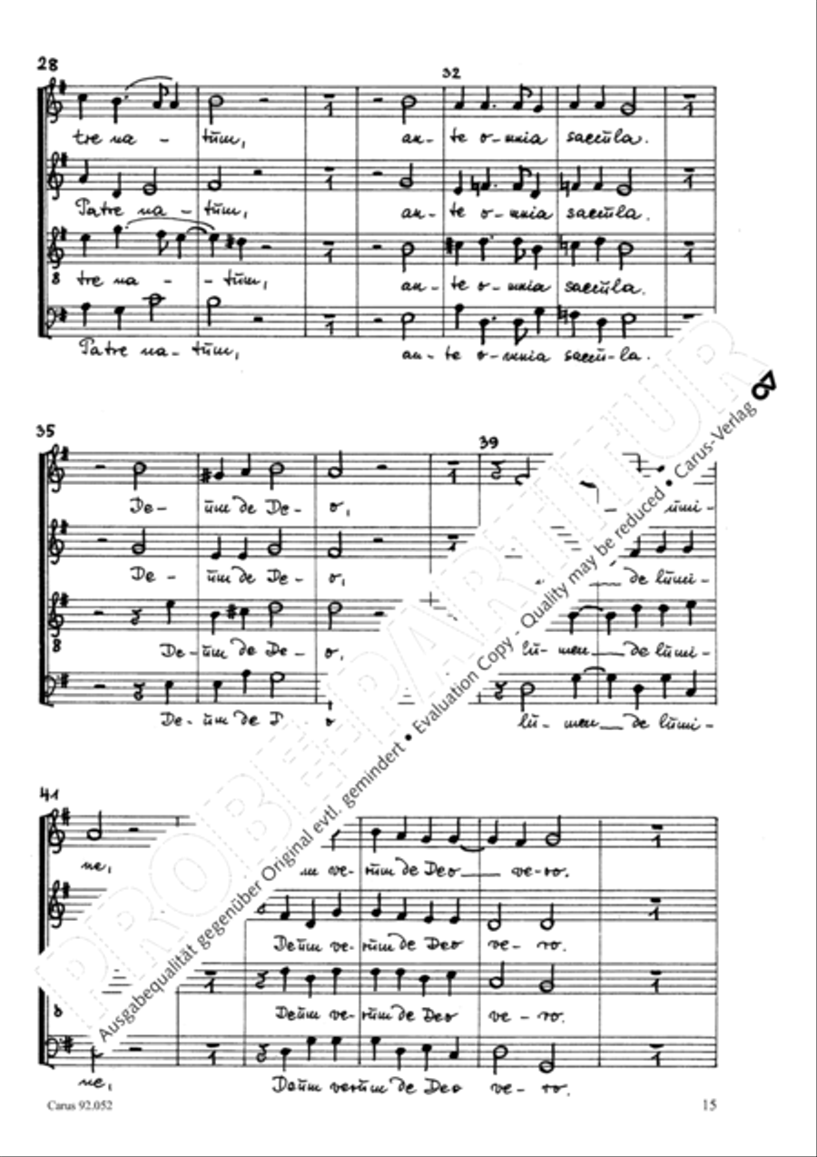 Missa canonica Missa canonica 4-Part scores gallery preview page 16