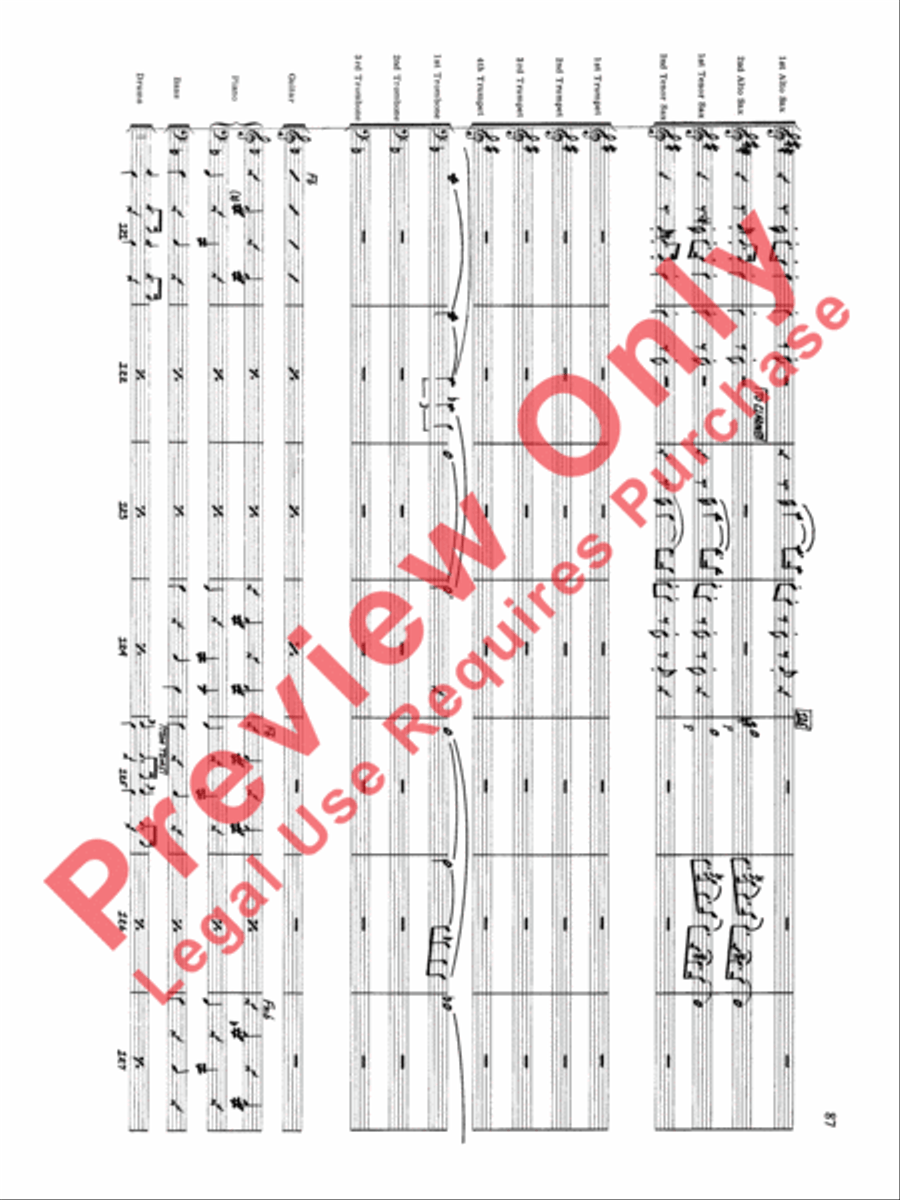 Original Big Band Sounds Big Band scores gallery preview page 88